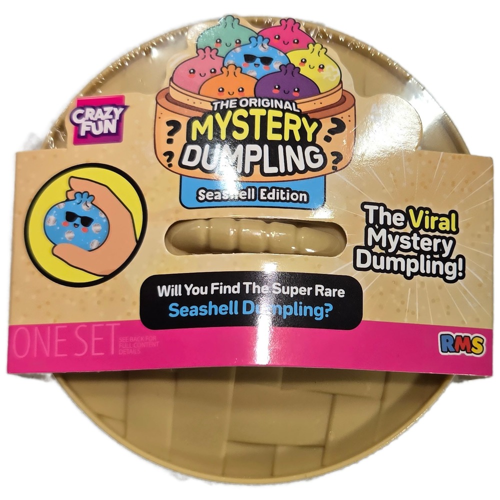 RMS Crazy Fun The Original Mystery Dumpling Seashell Edition Squishy Fidget Toy